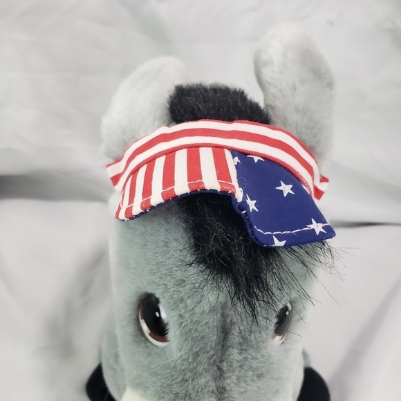 Davey Donkey Democratic Plush Stuffed Toy 10 Inch 24K Company 1996 With Tag - Picture 2 of 11